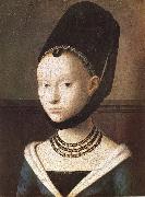 Petrus Christus Portrait of a Young Woman oil painting picture wholesale